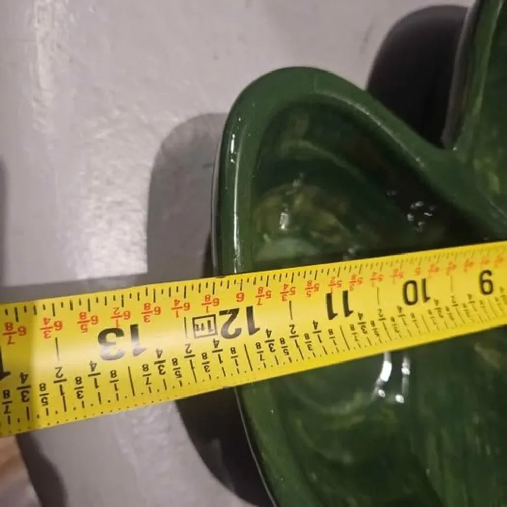 Ceramic Green Cactus Chip and Dip Tray 10/5